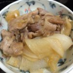 スライス大根と豚肉のにんにく醤油炒め