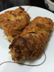 肉巻きポテトサラダ揚げ