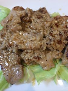 豚ヒレ肉の塩麹焼き