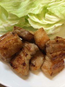 豚肉のにんにくしょうゆ漬け焼き