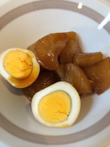 大根と卵のこってり煮