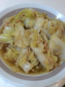 白菜とツナのうま煮