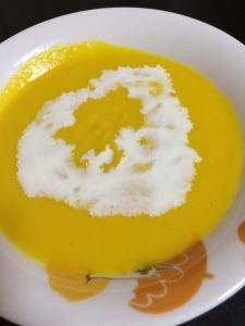 かぼちゃの冷製クリームスープ