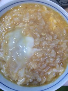 つけ麺の残りでおじや