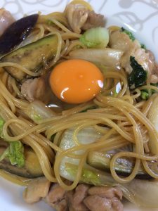 すき焼きパスタ