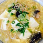卵と豆腐の春雨スープ