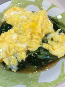 小松菜のあんかけ卵のせ