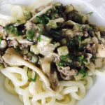 日清の唐揚げ粉であんかけうどん