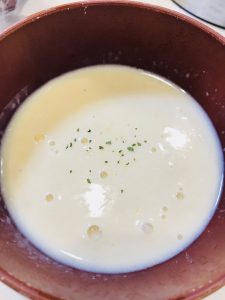 豆乳でコーンスープ